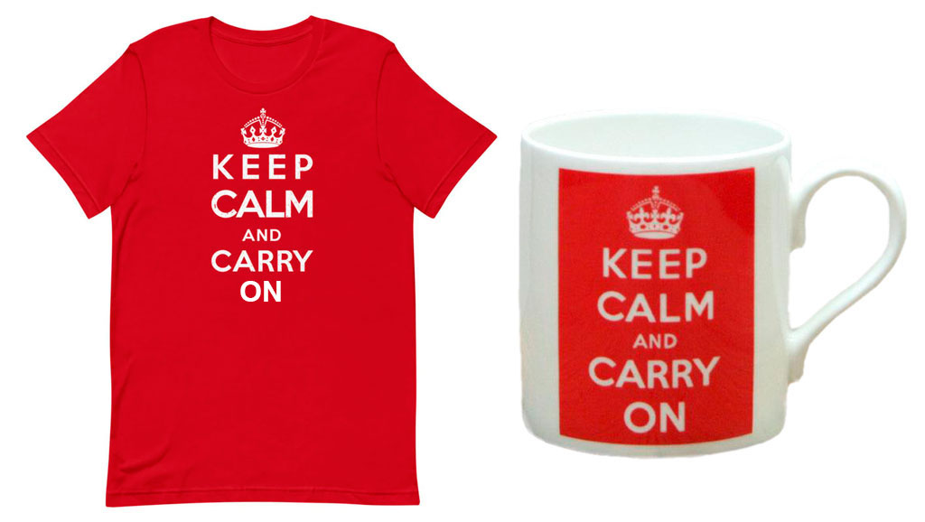 ODE BLOG, Keep Calm and Carry On fenomeno del XXI secolo, merchandising