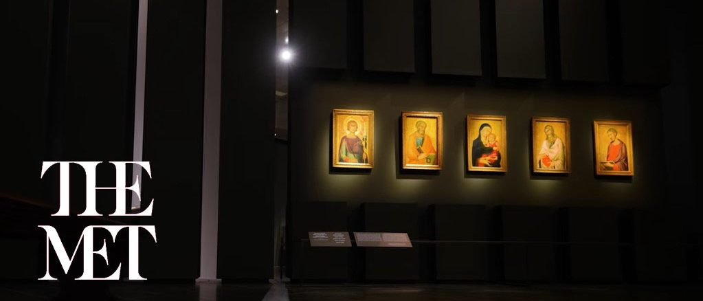 The MET New York, Siena: The Rise of Painting, 1300–1350, exhibition settingup